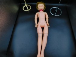 tall jointed vinyl doll red nude